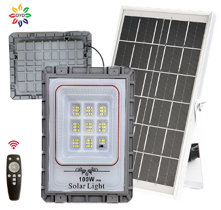 Napelemes reflektor 260W, 8000K, műanyagház, távirányítóval